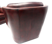 Afbeelding in Gallery-weergave laden, Chesterfield klassiek bankstel NEW CASTLE 3+1+1 zits leder Burgundy (Bordo rood)