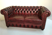 Afbeelding in Gallery-weergave laden, Chesterfield combinatie “SPRINGFIELD “ 3-2-1 zits Burgundy (Bordo-rood)