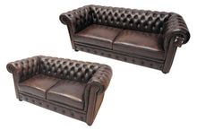 Afbeelding in Gallery-weergave laden, Chesterfield combinatie “SPRINGFIELD“ 3-2 zits Brown