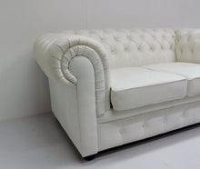 Afbeelding in Gallery-weergave laden, Chesterfield bankstel COMFORT 2+1 zits leder Pure White