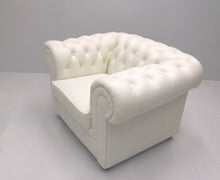 Afbeelding in Gallery-weergave laden, Chesterfield bankstel COMFORT 2+1 zits leder Pure White