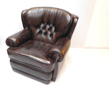 Afbeelding in Gallery-weergave laden, Chesterfield klassiek bankstel NEW CASTLE 3+1+1 zits leder Brown