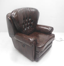 Afbeelding in Gallery-weergave laden, Chesterfield relaxfauteuil "STING" - Elektrisch verstelbaar - Leder Brown
