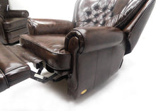 Afbeelding in Gallery-weergave laden, Chesterfield relaxfauteuil "STING" - Elektrisch verstelbaar - Leder Brown