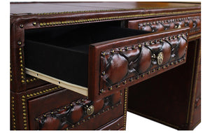 Zeer luxe Chesterfield bureau/desk "President"