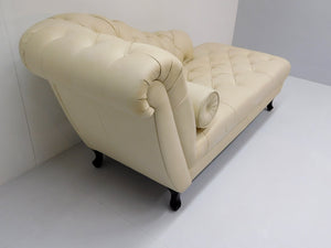 Chesterfield Day-bed DELANO leder Pure White