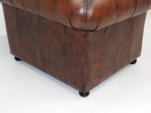 Chesterfield Fauteuil LONDON leder Brown